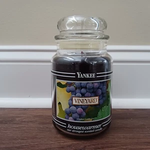Nuevo Yankee Candle Vineyard 22 oz tarro grande etiqueta negra banda negra retirada - Imagen 1 de 3