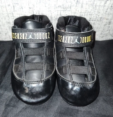 Air Jordan 11 ретро гамма черный кроватки кроссовки размер 4C - Изображение 1 из 4