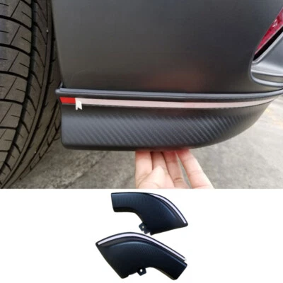 Parachoques trasero de fibra de carbono falda lateral labio para Mitsubishi Eclipse Cross 18-20 2 piezas Foto 1 de 4