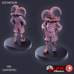 8K Resin 32mm Epic Miniatures Jester NPC for D&D, Role-Play - Picture 1 of 1