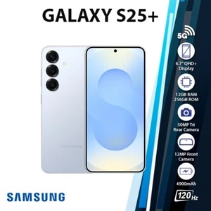 Samsung Galaxy S25+ Plus Android Cell Phone (Icyblue/12GB+256GB/Dual SIM/NEW) - Picture 1 of 6