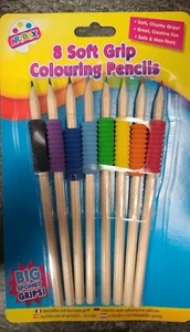 Artbox - 8 Soft Grip Colouring Pencils. - Picture 1 of 1