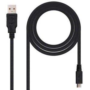 Nanocable Cable USB 2.0 vers Micro B Double Male Data Sync Noir 10.01.0503 3m - Afbeelding 1 van 6