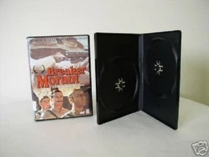 100 14MM DOUBLE DVD CASES w SLEEVE, NO LOGO, BLACK - PSD32 - Picture 1 of 1