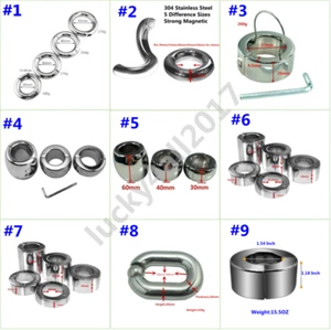 1PC Men Ball Stretcher Weight 304 Stainless Steel Ball Stretching Weights - Picture 1 of 91