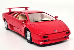 Burago 1/24 - Lamborghini Diablo V12 1990 Red Diecast Scale Model Car - Picture 1 of 6