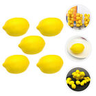  5 Pcs Foam Simulated Lemon Decorative Photography Props Fake Fruit