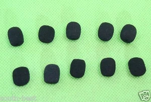 10 Stck. Mikro Schwarz Schaum Abdeckungen Windschutz Windschutz für Revers Headset Mikrofon - Bild 1 von 2