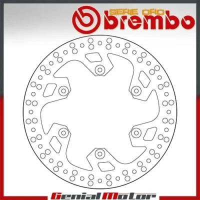 Brake Disc Fixed Brembo Serie Oro Rear for Yamaha Yz 125 2002 > 2014 - Image 1 of 2