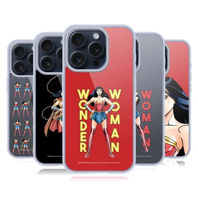 FUNDA DE GEL OFICIAL WONDER WOMAN DC COMICS PERSONAJE ARTE PARA TELÉFONOS APPLE iPHONE Foto 1 de 4