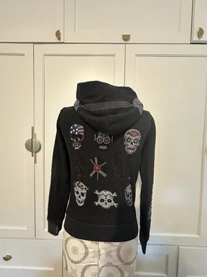 Sudadera Butter Súper Suave Negra con Cremallera con Capucha Niños Talla Mediana Foto 1 de 4