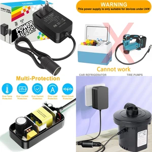 AC to DC Converter 2A Car Cigarette Lighter Socket 120V to 12V Supply Adapter Tr - Picture 1 of 8