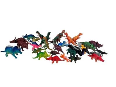 Dinosaur Toy Lot Miniature Figurines 30+ Prehistoric Models Unbranded Collection - Image 1 of 3