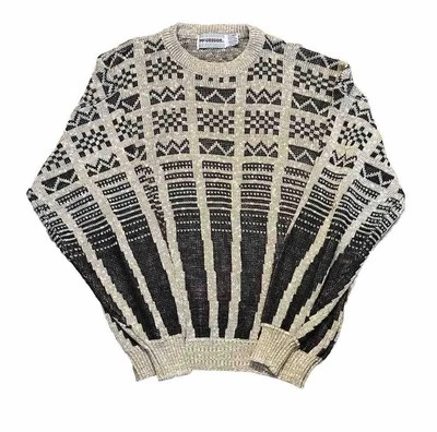 Mcgregor VTG 80s Cosby Sweater Men’s Pullover 90s Geometric Hipster Grunge Sz XL - Image 1 of 4