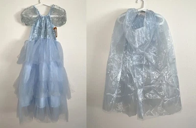 Pottery Barn Niños 2 Piezas HALLOWEEN Azul Princesa Vestido y Capa con Capucha Talla 7-8 Foto 1 de 4