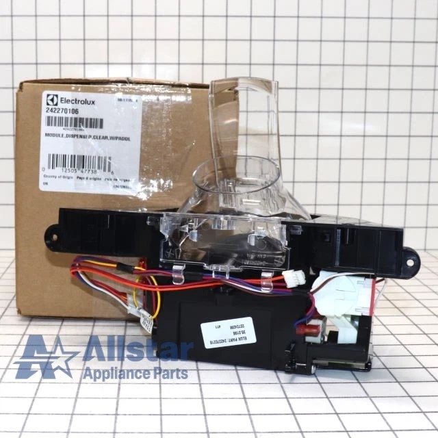 Guia de funil dispensador de geladeira Frigidaire 242270106 - Imagem 1 de 4