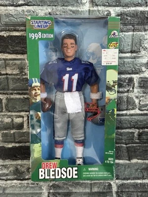 Figura de acción muñeca Starting Lineup 1998 12" dibujado Bledsoe New England Patriots Foto 1 de 4