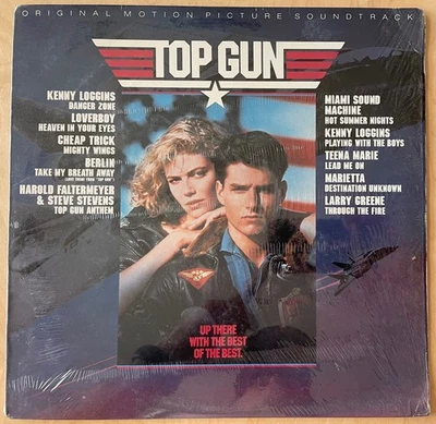 Top Gun Original Soundtrack Vinyl LP 1986-Open Factory Shrink/ Original(EX/NM) - Image 1 of 3