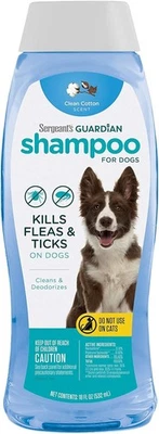 Dog Flea and Tick Treatment Shampoo with Scent Clean Cotton for Dogs 18 Ounces** - Image 1 of 4