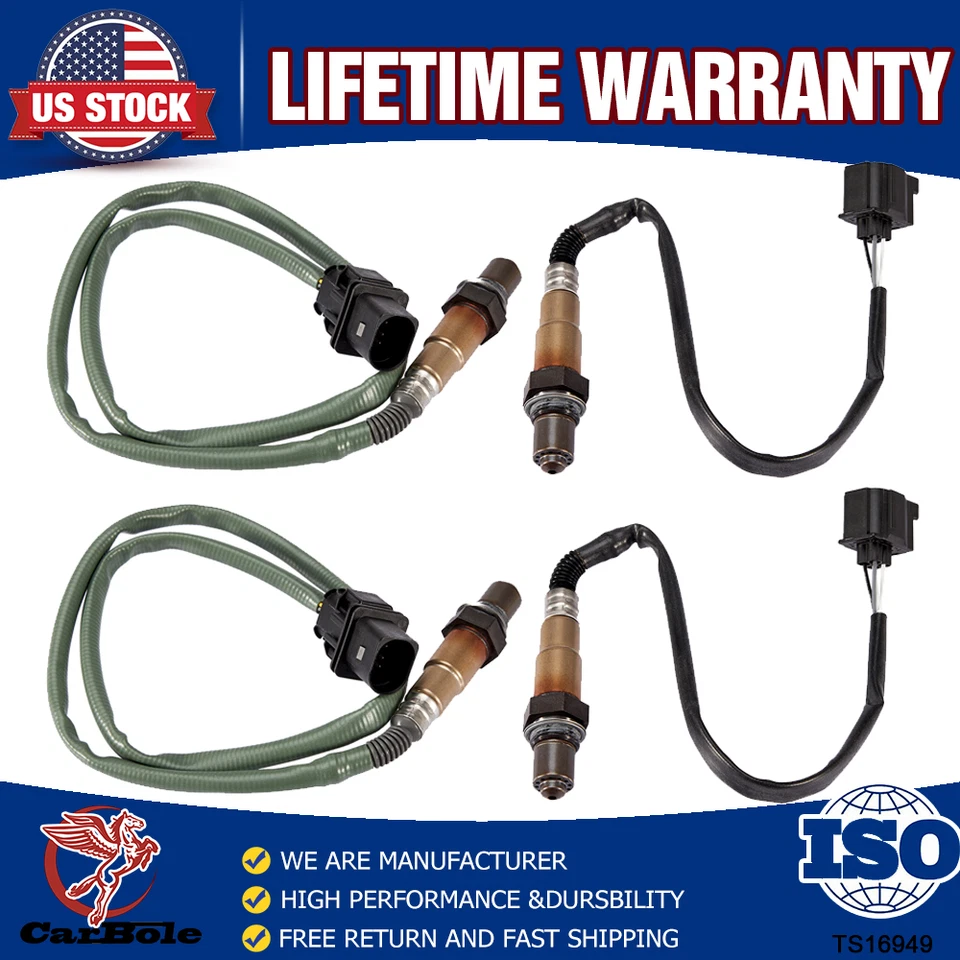 4 sensores de oxígeno O2 ascendentes y descendentes para Mercedes-Benz GLK350 C300 E350 0035427018 Foto 1 de 4