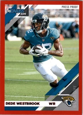 2019 Donruss Press Proof Red #123 Dede Westbrook - FB - Image 1 of 2