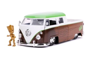 JADA 31202 VOLKSWAGEN BUS W/GROOT FIGURE BROWN MARVEL 1963 1/24 - Picture 1 of 1