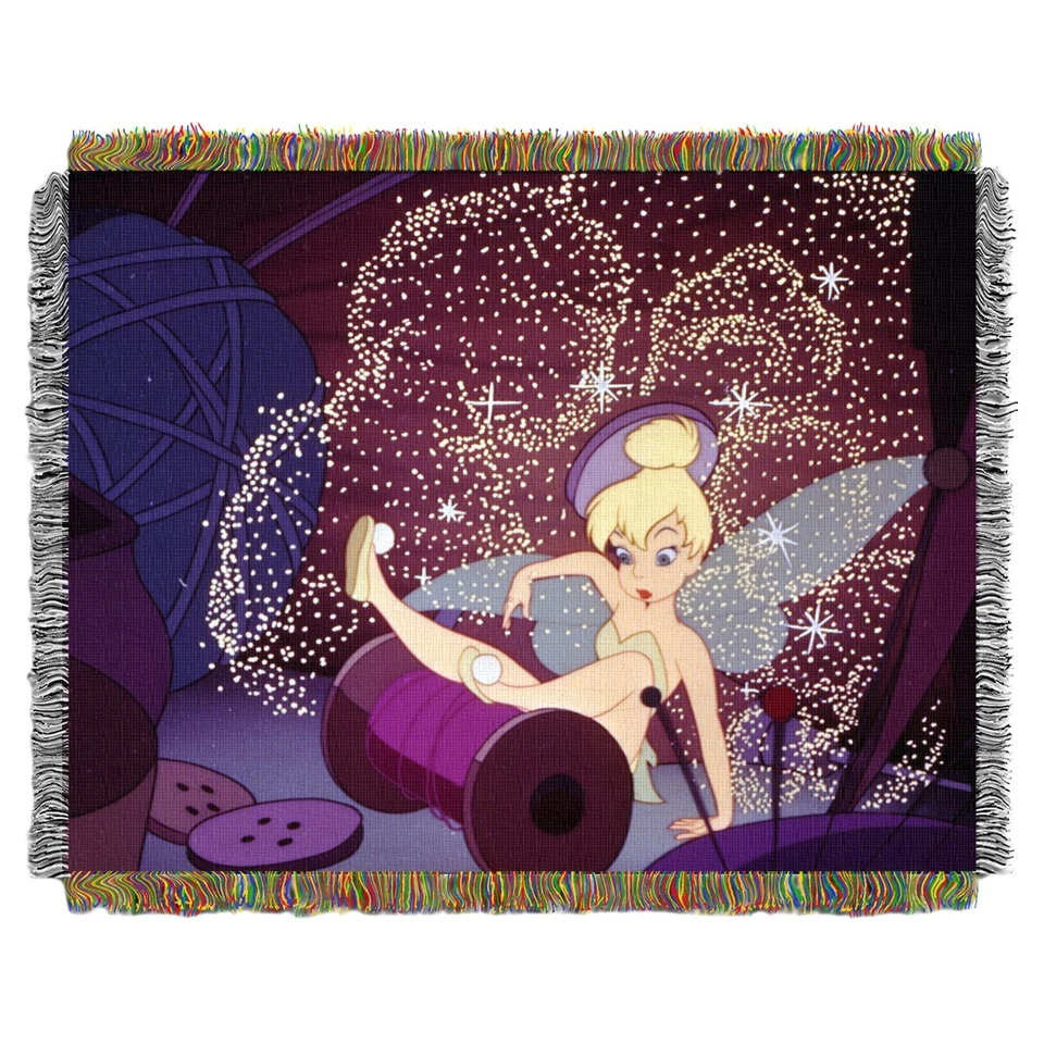 Tapiz acrílico Northwest Disney, Tinkerbell, torpe no metido 48 pulgadas por 60 pulgadas Foto 1 de 4
