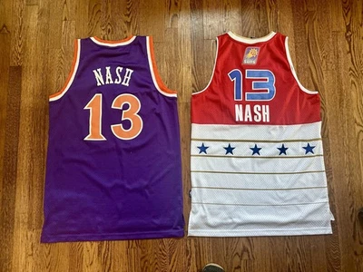 Camisetas réplica vintage Steve Nash All Star y Phoenix Suns, excelente estado Foto 1 de 4
