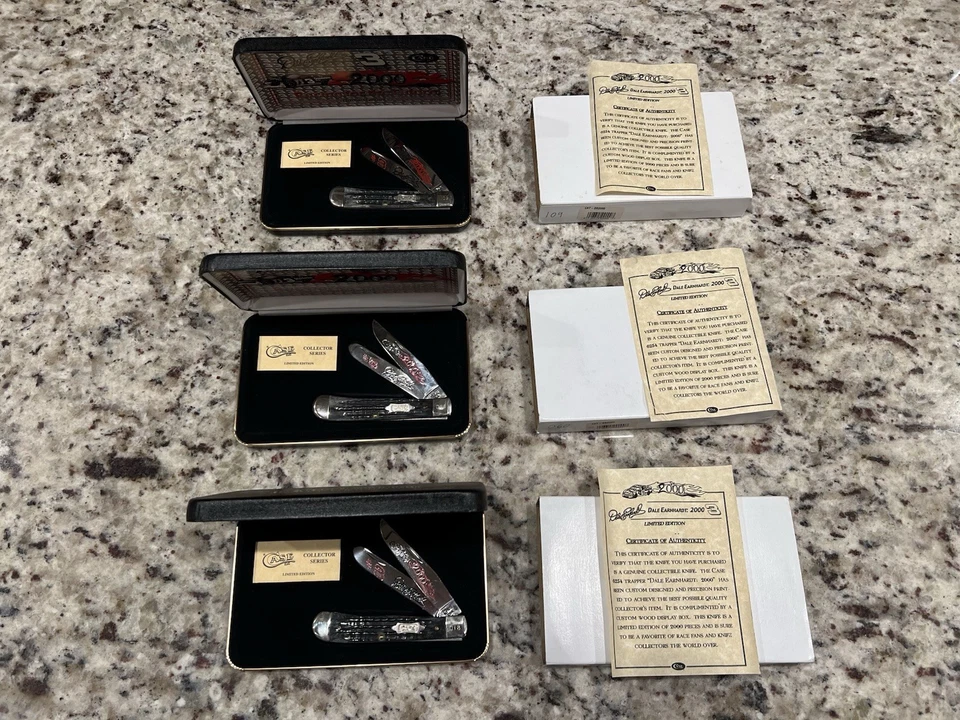 Faca caçadora Case Dale Earnhardt Racing for The Future 2000 na caixa, sem reserva - Imagem 1 de 1