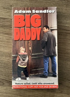 Big Daddy VHS 1999 Promotional Screening Copy Demo Adam Sandler Promo TESTED - Image 1 of 4