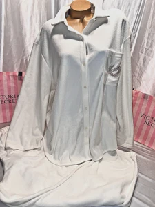 Conjunto de pijama y jogger XXL Victoria's Secret ROSA polar con botones - Imagen 1 de 4