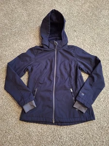Women's Free Country All Weather Faux Fur Lined Hooded Jacket Size S Navy Blue - Picture 1 of 16