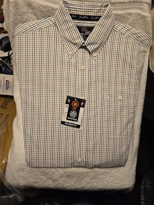 George Strait Wrangler Button Down Hemd Herren Größe Large Western kariert (neu) - Bild 1 von 7