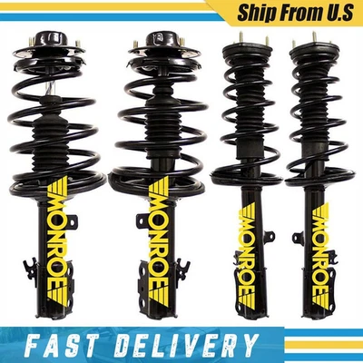 Para Toyota Solara Monroe 1999-2003 Quick-Strut 4 puntal delantero trasero + muelle helicoidal Foto 1 de 4