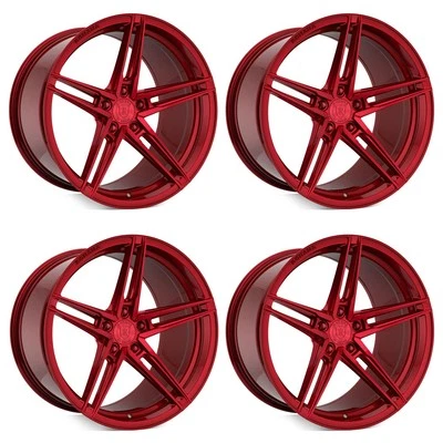 20" Rohana RFX15 Red 20x9 20x10 Forged Concave Wheels Rims Fits Lexus GS F — 第 1/4 张图片
