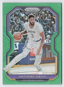 2020-21 Panini Prizm Anthony Davis #109 Green Prizm LOS ANGELES LAKERS - Picture 1 of 2