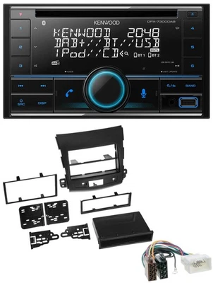 Kenwood CD 2DIN DAB USB MP3 Bluetooth Autoradio für Citroen C-Crosser Mitsubishi - Bild 1 von 4