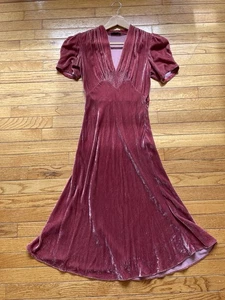 Vintage Vivienne Tam Velvet Swing Style Dress Size XS/S READ Retro Glam - Foto 1 di 12
