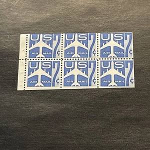 US Stamps Scott #C51a BKLT Pane 7 Cents MNH - Picture 1 of 2