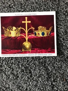1937 John Player & Sons British Regalia No. 13 Crown & Orb of Henry V - Picture 1 of 2