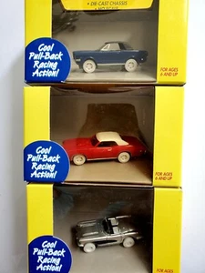 3 RARE Johnny ThunderJets 500 White Lightning Pontiac GTO, Chrome Corvette, Must - Picture 1 of 2