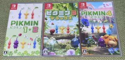 Nintendo Switch Pikmin 1+2 3 Deluxe DX 4 Series Japanese Games w/Box Japan Used - Image 1 of 2