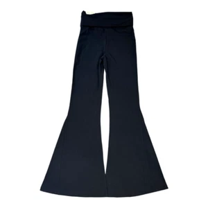 Offline By Aerie OG Super Flare Foldover High Rise Black Leggings Gr. S, M, L - Bild 1 von 4