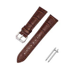 Watch Strap Quick Release Genuine Leather Band Men's 12 14 16 17 18 20 22 24mm - Picture 1 of 25