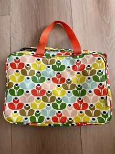 Estuche organizador de viaje cosmético para artículos de tocador de fin de semana ORLA KIELY ETC con asas - Imagen 1 de 13