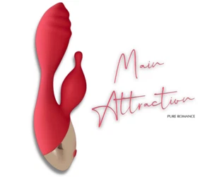 Pure Romance MAIN ATTRACTION Premium Dual-Action 20-Speeds Vibrator  NEW MODEL - Picture 1 of 17
