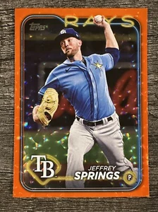 Actualización Topps Jeffrey Springs 2024 Orange Crackle/299 Rays - Imagen 1 de 2