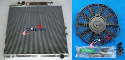 Radiador de aluminio para Ford F250 F350 F450 Super Duty Excursion 6,8 L 7,3 L + ventilador Foto 1 de 4