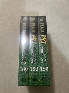 3 x 180 Minute VHS Blank Video Tape 3 Hour Brand New Sealed Sony TDK - Picture 1 of 5