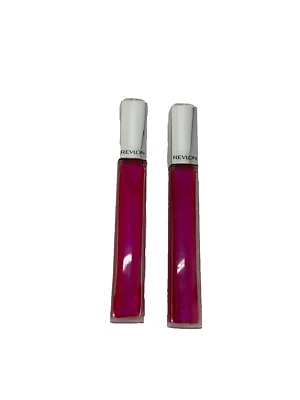 PACK 2 RARO Revlon Ultra HD Laca Labial Brillo Labial 515 HD ROSA RUBÍ Tono NUEVO Foto 1 de 4